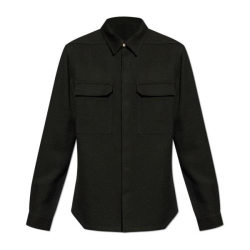 Rick Owens `Outershirt` Skjorta Black, Herr