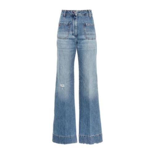 Victoria Beckham Snygga Jeans Blue, Dam