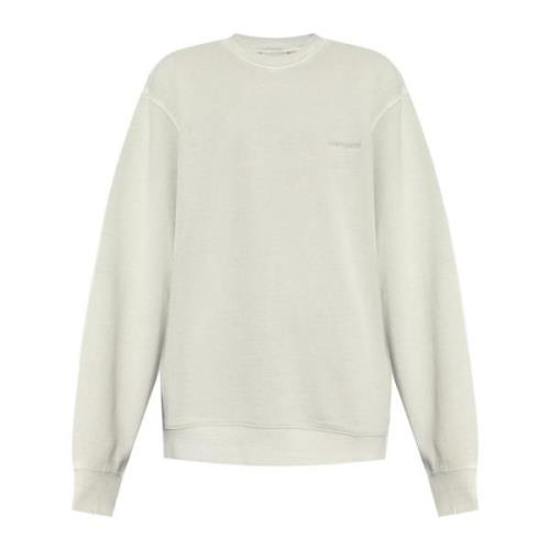 Carhartt Wip Sweatshirt med logotyp Gray, Herr