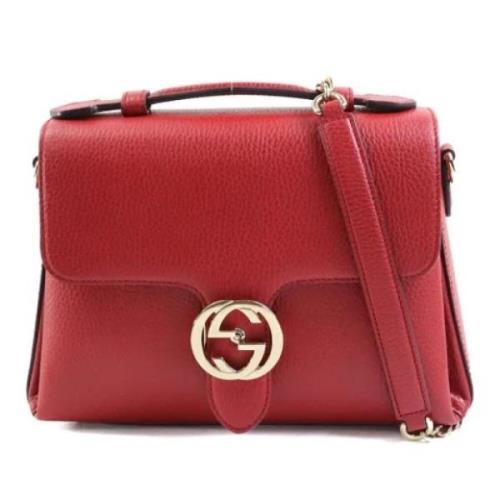 Gucci Vintage Pre-owned Laeder axelremsvskor Red, Dam