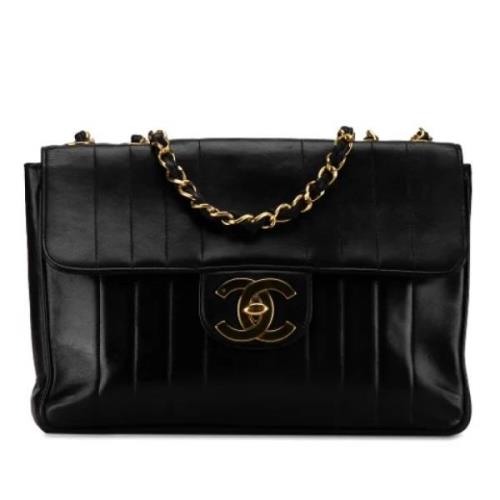 Chanel Vintage Pre-owned Laeder axelremsvskor Black, Dam