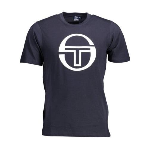 Sergio Tacchini Blå Logo T-shirt Kort Ärm Blue, Herr