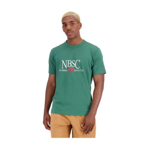 New Balance T-Shirts Green, Herr