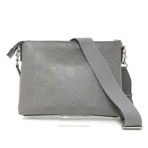 Gucci Vintage Pre-owned Laeder axelremsvskor Gray, Dam