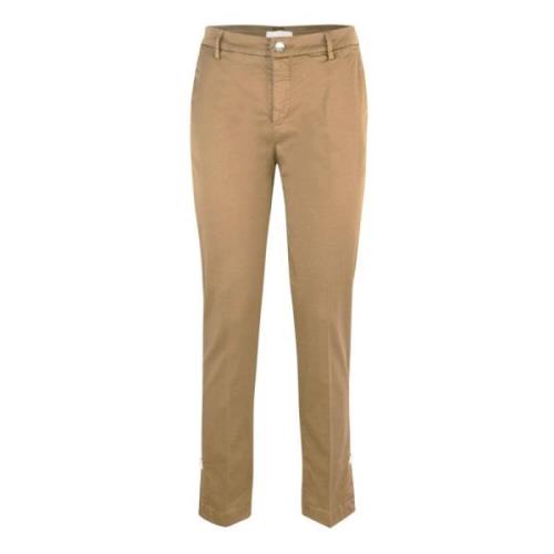 Liu Jo Chino Bomullsbyxor Kamel Beige Beige, Dam