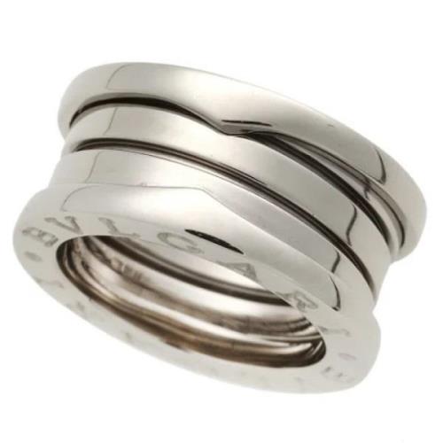 Bvlgari Vintage Pre-owned Vitt guld ringar Gray, Dam