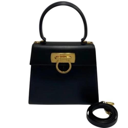 Salvatore Ferragamo Pre-owned Pre-owned Tyg handvskor Black, Dam