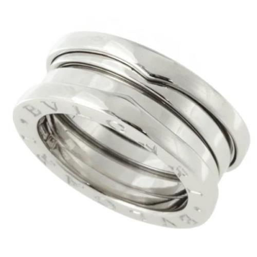 Bvlgari Vintage Pre-owned Vitt guld ringar Gray, Dam