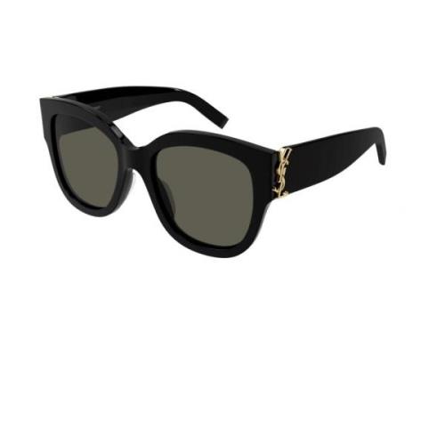 Saint Laurent Klassiska solglasögon i svart Black, Dam