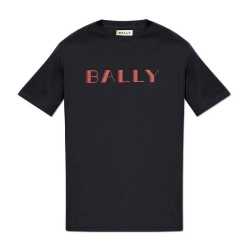 Bally T-shirt med tryckt logotyp Blue, Herr