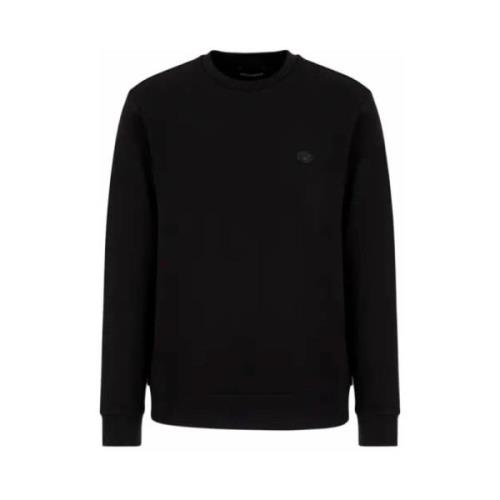 Armani Herr Bomulls Sweatshirt Essential Collection Black, Herr