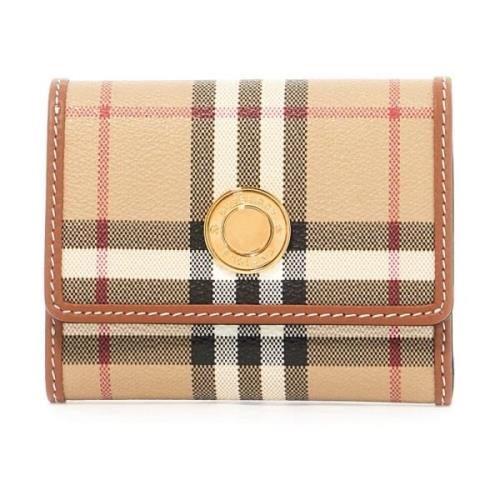 Burberry Faux Leather Bifold Wallet Multicolor, Dam