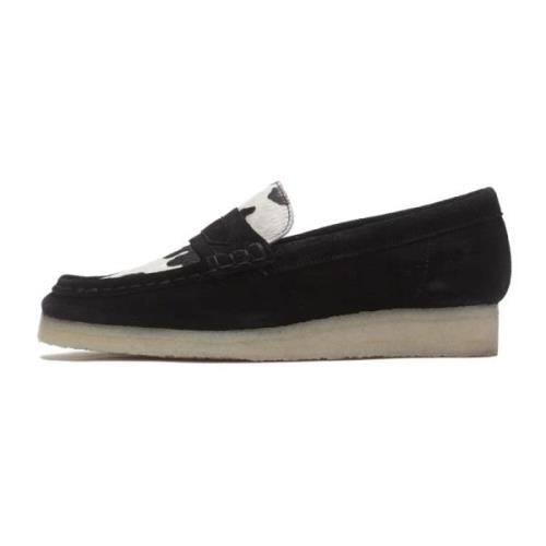 Clarks Wallabee Loafer Black, Dam