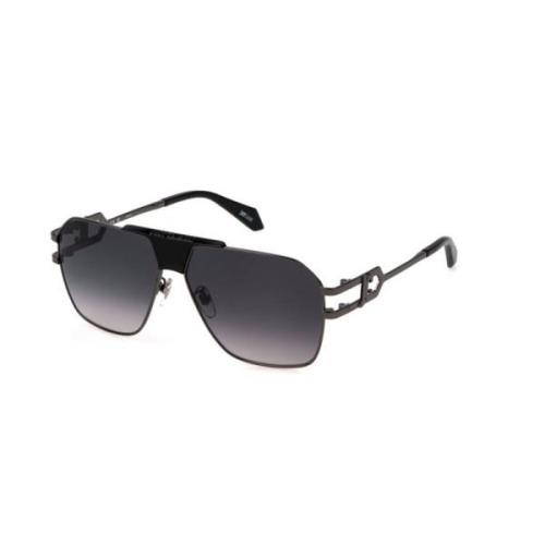 Just Cavalli Shiny Gun Smoke Gradient Solglasögon Gray, Herr