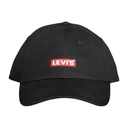 Levi's Broderad Svart Keps Stilfull Streetwear Black, Unisex