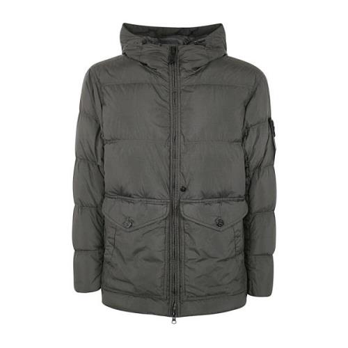 Stone Island Blygrå Dunjacka Gray, Herr