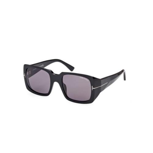 Tom Ford Fyrkantiga solglasögon i svart Black, Dam
