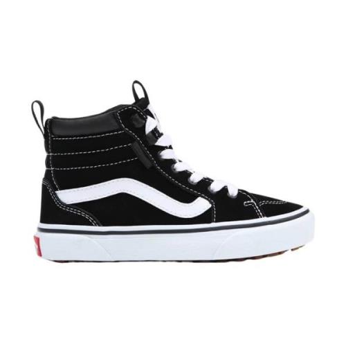 Vans Mocka Svart Vit Hi-Top Skor Black, Dam