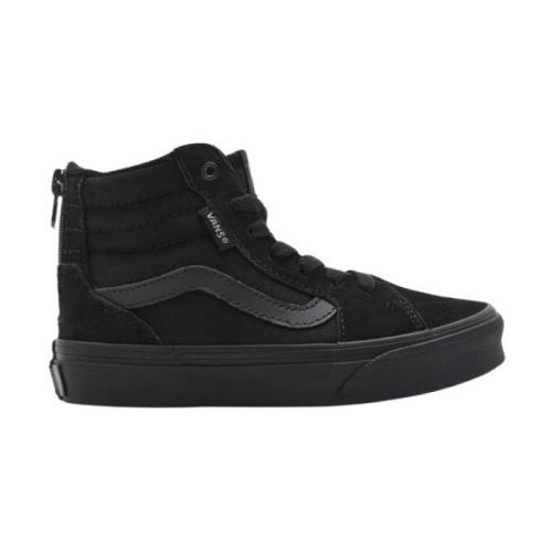 Vans Suede/Canvas Hög Zip Sneakers Black, Dam