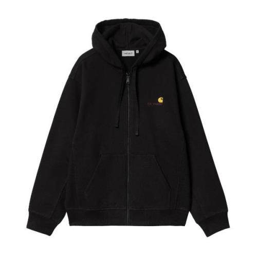 Carhartt Wip Amerikansk Script Jacka Streetwear Stil Black, Herr