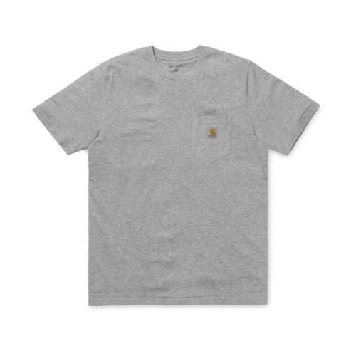 Carhartt Wip Fick T-Shirt, 100% Bomull, Normal Passform Gray, Herr