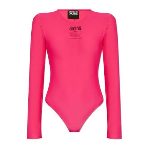 Versace Jeans Couture Bodysuit med logotyp Pink, Dam