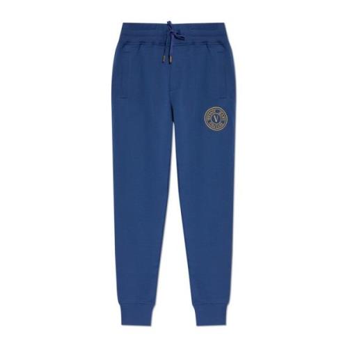 Versace Jeans Couture Byxor med logotyp Blue, Herr