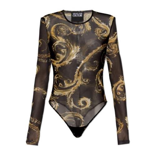 Versace Jeans Couture Body med mönster Black, Dam