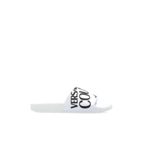 Versace Jeans Couture Slides med logotyp White, Dam