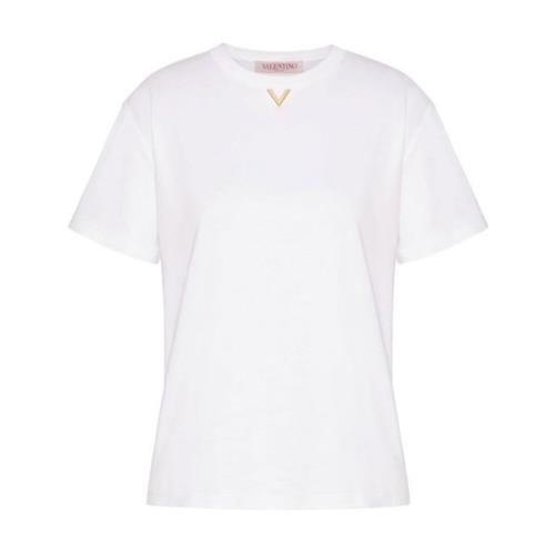 Valentino Garavani Unik T-shirt för dagligt bruk för kvinnor White, Da...