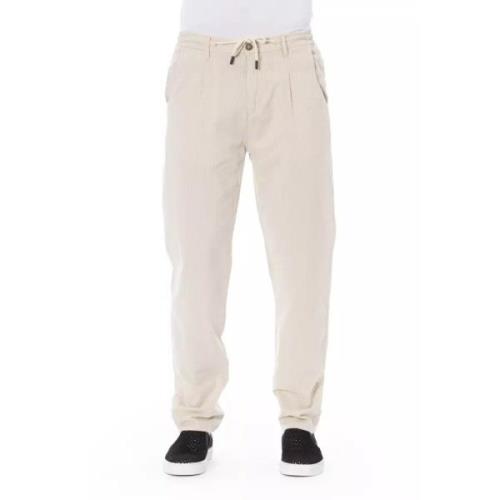 Baldinini Trend Beige Bomull Jeansbyxa Beige, Herr