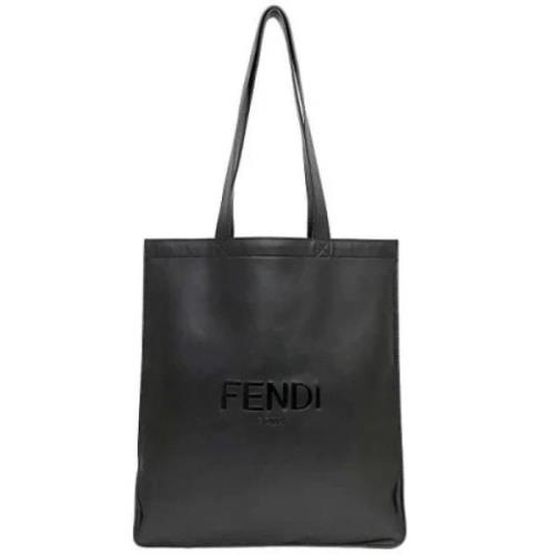 Fendi Vintage Pre-owned Laeder totevskor Black, Dam