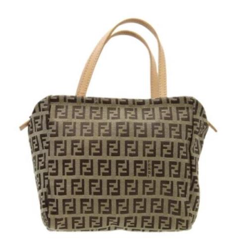 Fendi Vintage Pre-owned Canvas totevskor Beige, Dam