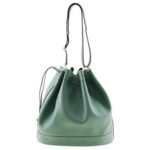 Hermès Vintage Pre-owned Tyg axelremsvskor Green, Dam