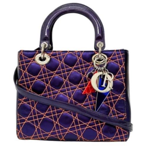 Dior Vintage Pre-owned Tyg dior-vskor Purple, Dam