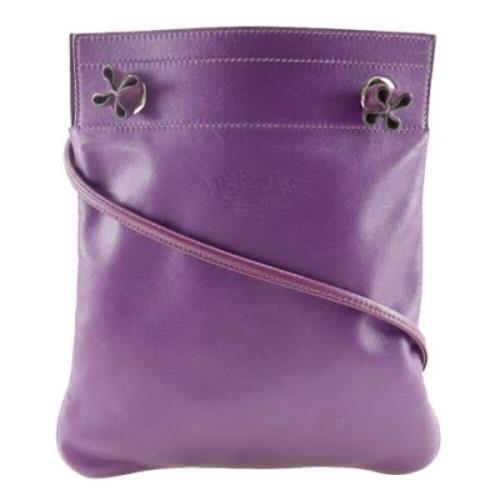 Hermès Vintage Pre-owned Tyg axelremsvskor Purple, Dam