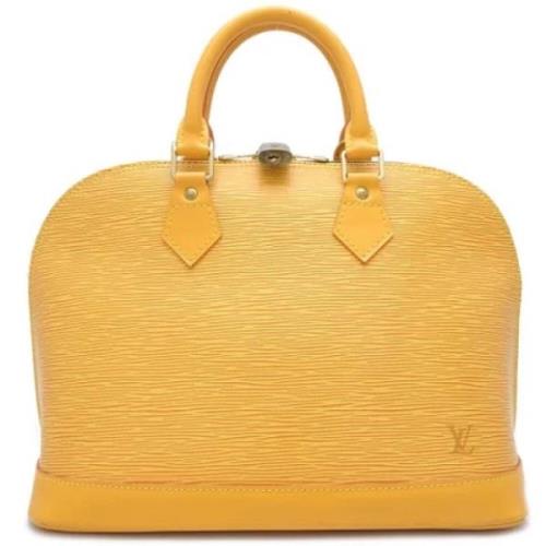 Louis Vuitton Vintage Pre-owned Tyg louis-vuitton-vskor Yellow, Dam