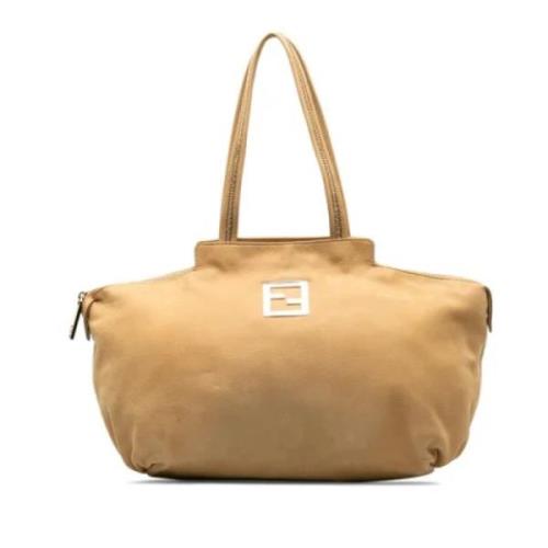 Fendi Vintage Pre-owned Laeder totevskor Beige, Dam