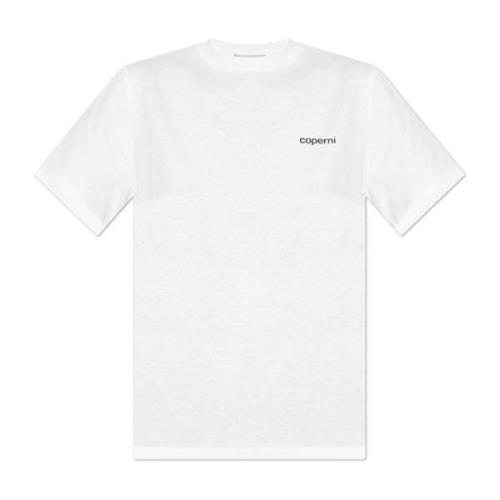 Coperni T-shirt med logotyp White, Dam