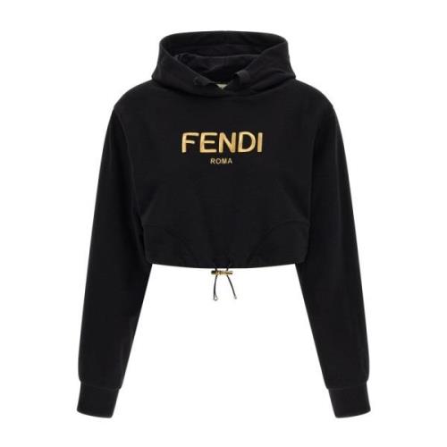 Fendi Stiliga Sweatshirts för Män och Kvinnor Black, Dam