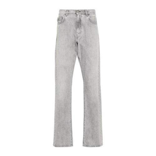 Versace Grå Jeans för Män Gray, Herr