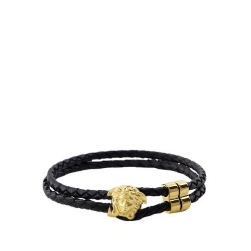 Versace Svart Metallarmband Black, Herr