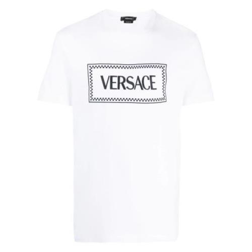 Versace Optisk Vit T-shirt White, Herr