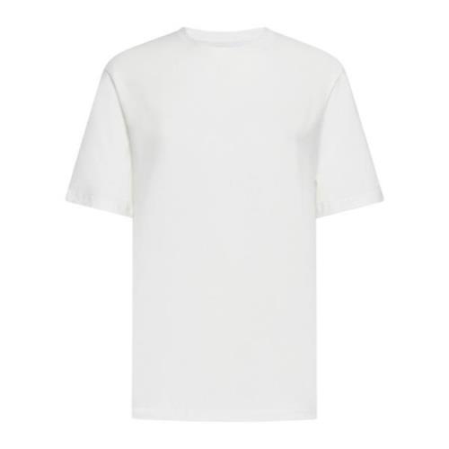 Jil Sander Vit Bomull Crew Neck T-shirt White, Dam
