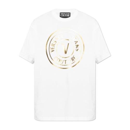 Versace Jeans Couture T-shirt med logotyp White, Herr