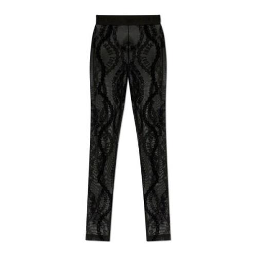 Versace Jeans Couture Leggings med logotyp Black, Dam