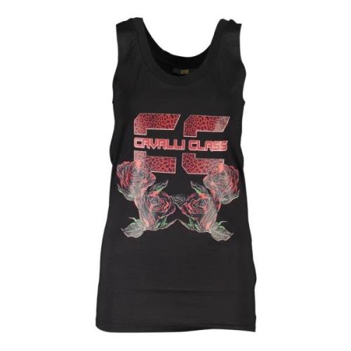 Cavalli Class Dam Logo Print Tank Top Black, Dam