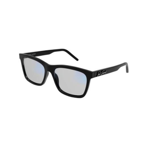 Saint Laurent Ikoniska solglasögon med linjära och eleganta former Bla...