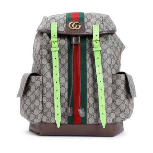 Gucci Elektrisk Grön Ryggsäck Beige, Herr