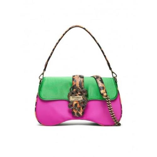 Just Cavalli Färgblock Zebra Print Axelväska Multicolor, Dam